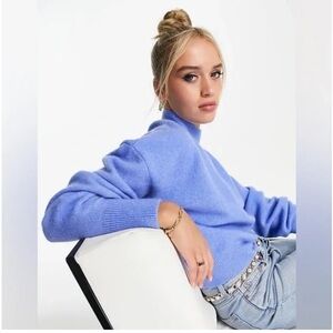 & Other Stories blue turtleneck sweater size S